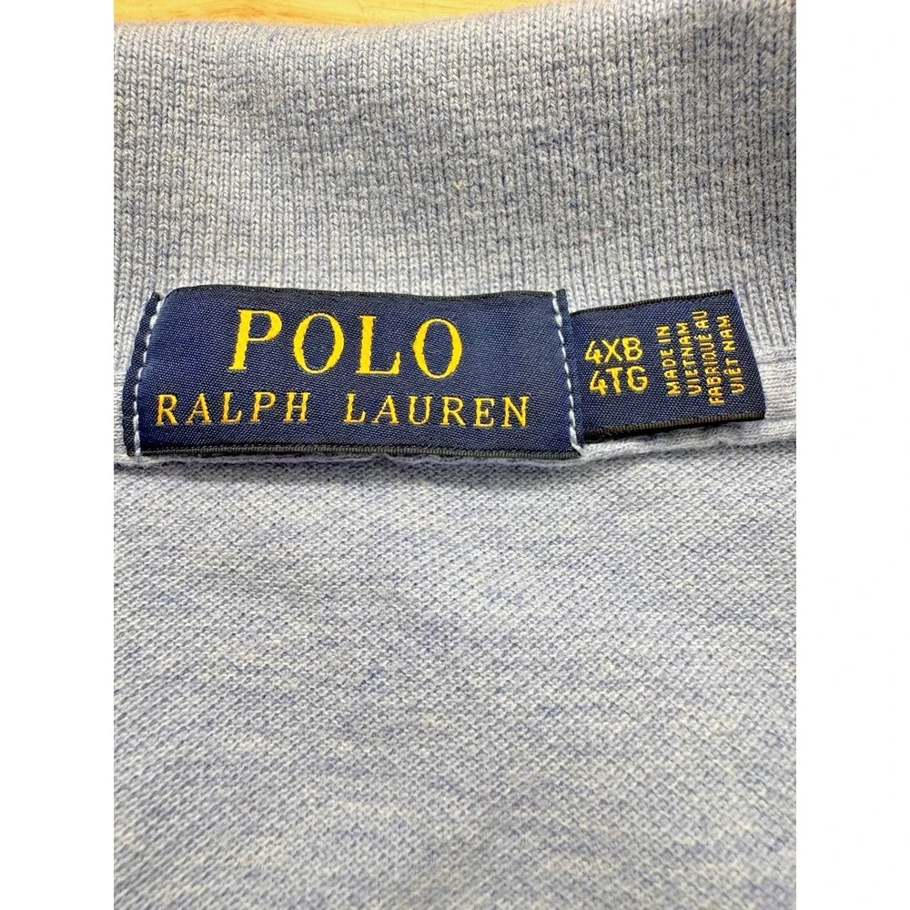 Polo Ralph Lauren Shirt Men's 4XB‎ Big Baby Blue Pony Casual 100% Cotton